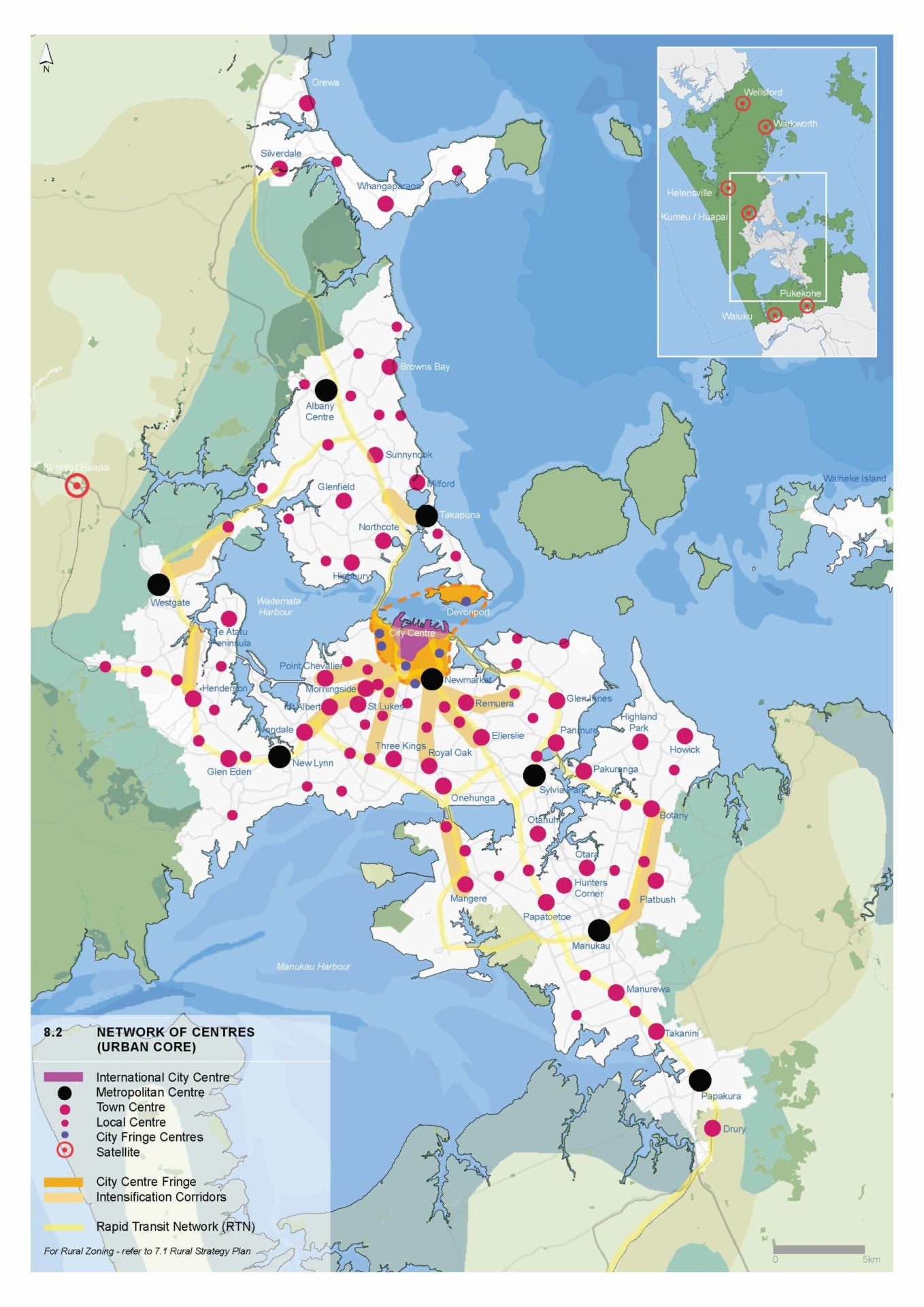 Auckland Spatial 7 Network of Centres Urban Core PORT