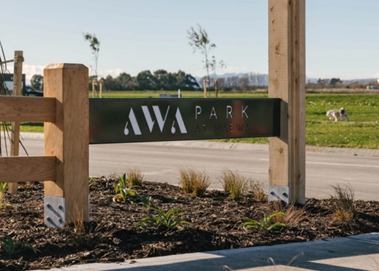 Reset Urban Awa Park Maewa development sign
