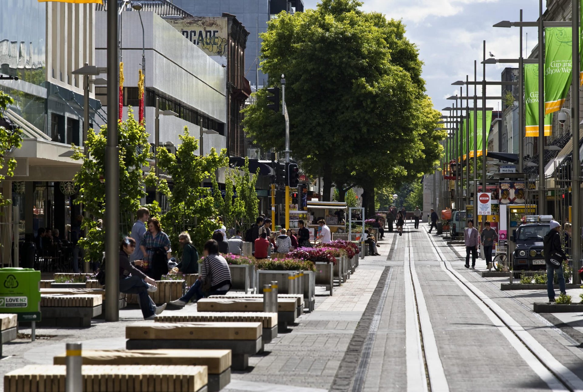 Christchurch City Mall Trams H9111