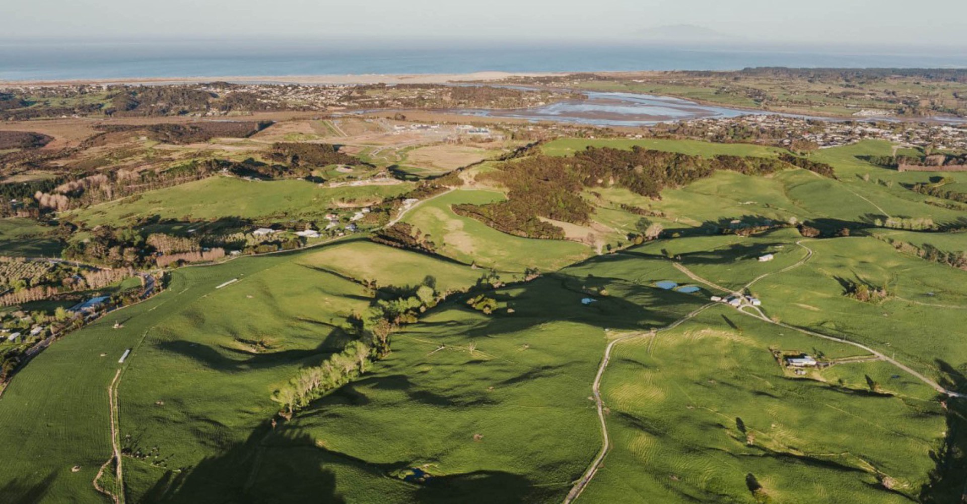 reset mangawhai hills aerial view