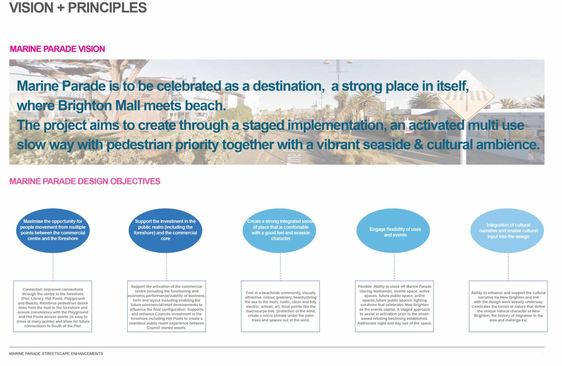Marine Parade Vision Principles ISSUE