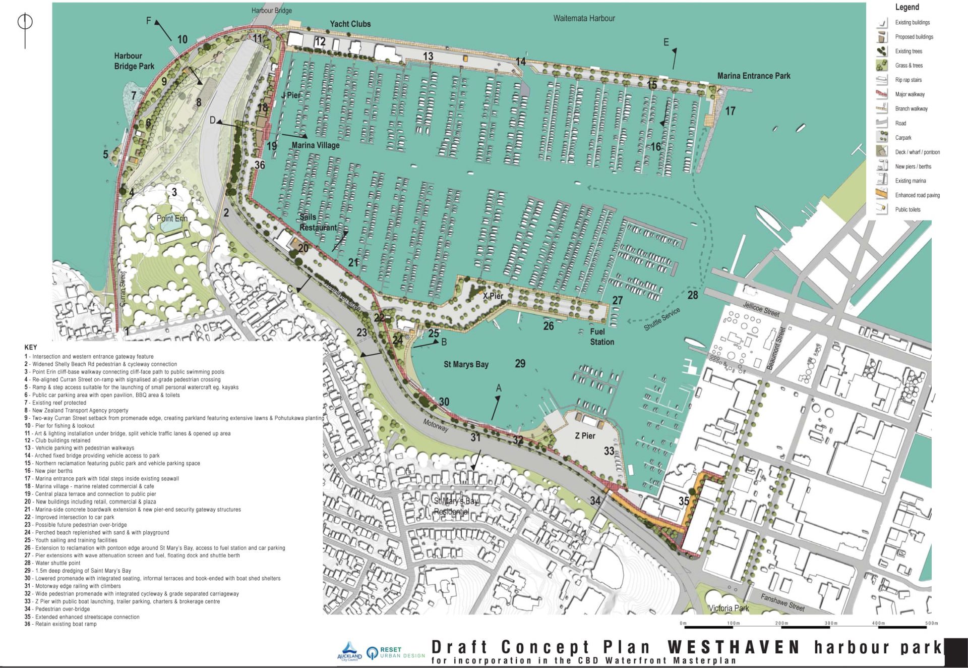 Westhaven Marina Concept Master Plan A0 ISSUE